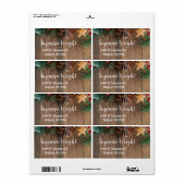 Rustiek Land Kerstlabel Etiket (Full Sheet)