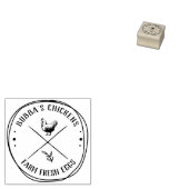 Rustiek Land Kip Boer Ei Stempel (Gestempeld)