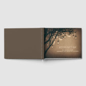 Rustiek land Mason Jar licht bomen Gastenboek (Volledig)