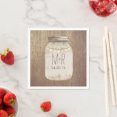 Rustiek Land Mason Jar Lights Servetten (Insitu)