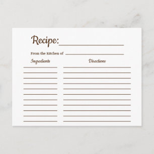 Rustiek Land Recept Kaart Douche Insert