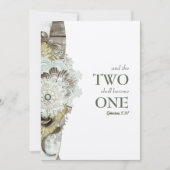 Rustiek Land Twee wordt een bruiloft uitnodiging (Voorkant)