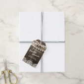 Rustiek Land Vrijgezellenfeest Cadeaulabel (Met Touw)