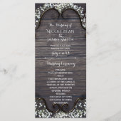 Rustiek Land Western Babys Breath & Wood Programma (Voorkant)