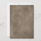 Rustiek land Western kerstdiner Kaart (Achterkant)