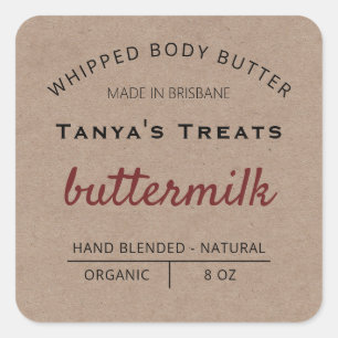 Rustiek Land Whipped Body Butter Zakelijke labels