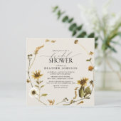 Rustiek Land Zonnebloem Krans Vrijgezellenfeest Kaart (Staand voorkant)