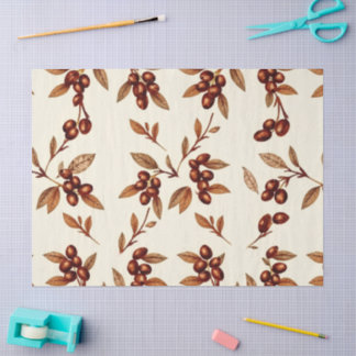 Rustiek latte & espresso icoon tissue papier