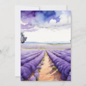 Rustiek Lavendel Vrijgezellenfeest Kaart (Achterkant)