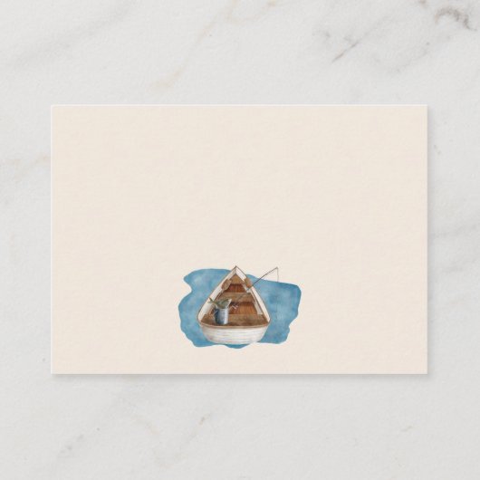 Rustiek Leuk Klein Visser Luier Raffle Kaart (Achterkant)