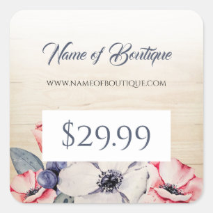 Rustiek Licht Hout Zomerbloesem Prijs Labels