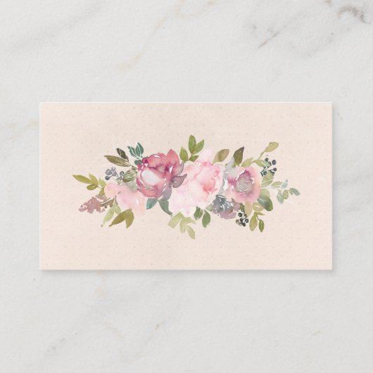 Rustiek lijst bloemenluier loterij ticket informatiekaartje (Achterkant)