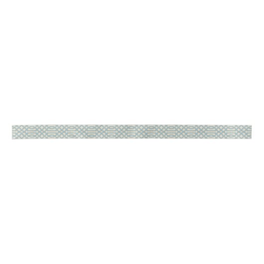 Rustiek linnen beige en blauwe Trellis Lint (Voorkant)