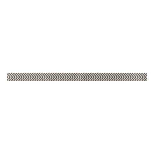 Rustiek linnen beige en grijs chevron lint (Voorkant)