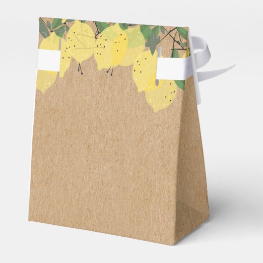 Rustiek Main Squeeze Lemons Vrijgezellenfeest Bedankdoosjes (Achterkant)