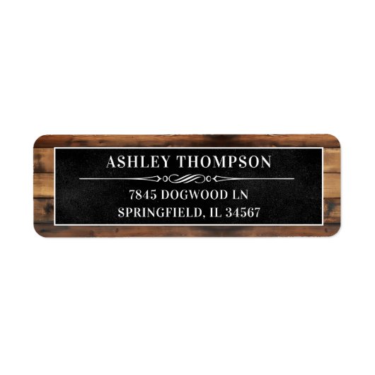 Rustiek Man Myth Legend 80 Verjaardag Retour Adres Etiket (Voorkant)