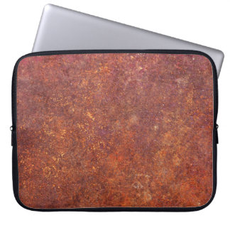 Rustiek metaal: getextureerde oppervlakte. laptop sleeve