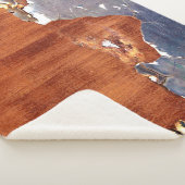 Rustiek metaal:  ijzeren textuur. sherpa deken (3/4)