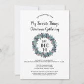 Rustiek Mijn favoriete dingen kerstfeest Kaart (Voorkant)