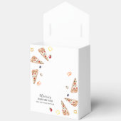 Rustiek Modern Italiaans Slice Pizza Baby shower Bedankdoosjes (Open)