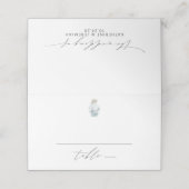 Rustiek Modern Nautische Zeeschelp Script Wedding (Buitenkant ongevouwen)