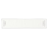 Rustiek monogram gepersonaliseerd korte tafelloper (Horizontaal)