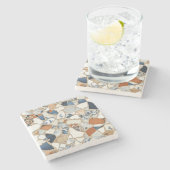 rustiek mozaïek stenen onderzetter (Zijkant)