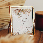 Rustiek Neutraal Boho Floral Advies en Wensen teke Poster