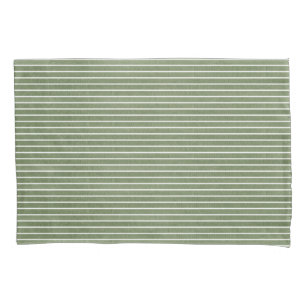 Rustiek Olijfgroen Stripes Patroon Kussensloop