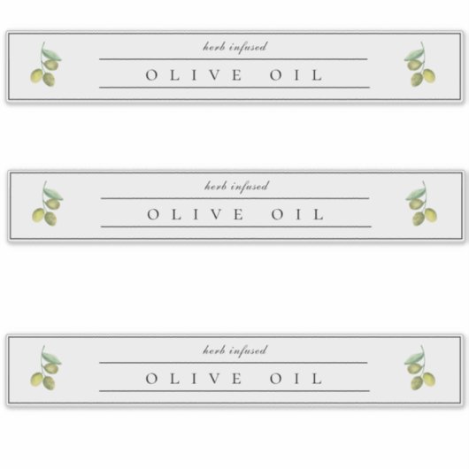 Rustiek Olijfolie Label (Voorkant)