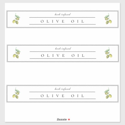 Rustiek Olijfolie Label (Vel)