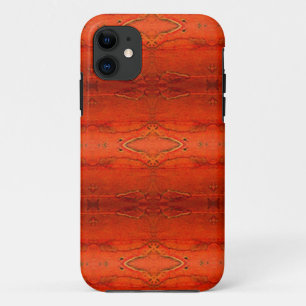 Rustiek Oranje Azteken Patroon iPhone 11 Hoesje