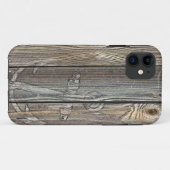 Rustiek Oud Hout en Anker Case-Mate iPhone Case (Achterkant (horizontaal))