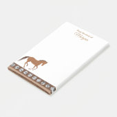 Rustiek Paard Nep Leer Van Tafel Van Pony Post-it® Notes (Schuin)