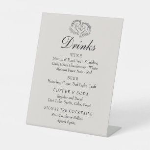 Rustiek Paard Western Land Wedding Bar Drinken Reclamebord Met Voetstuk