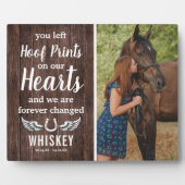 Rustiek Paardengedenkteken | Foto Aandenken Fotoplaat (Voorkant)