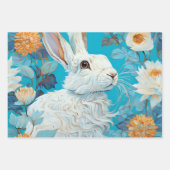  rustiek paaskonijn inpakpapier vel (Voorkant)