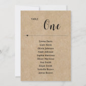 Rustiek Papier Trouwstoel Grafiek (Achterkant)