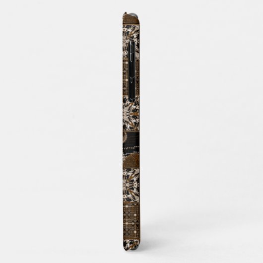 Rustiek patchwork patroon Case-Mate iPhone case (Achterkant/links)
