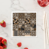 Rustiek patchwork patroon servet (Insitu)