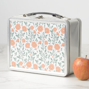 Rustiek patroon met roze bloemen