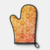 Rustiek Paw Prints Patroon Ovenwant (Voorkant)