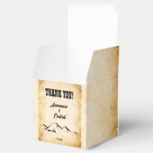 Rustiek perkament  bedankdoosjes (Geopend)