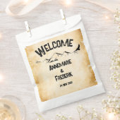 Rustiek, Perkament  Bedankzakje (Geknipt)