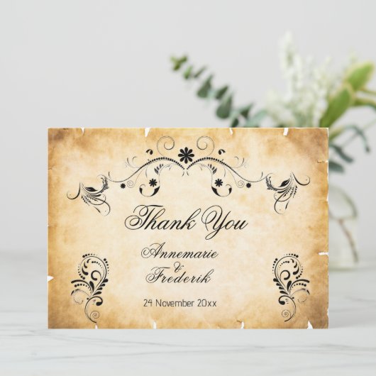 rustiek perkamentpapier (Staand voorkant)