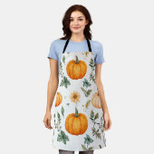 rustiek pompoenpatroon schort (Gedragen)