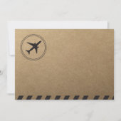 Rustiek, Reizen Thema Bruiloft Uitnodigen Kaart (Achterkant)