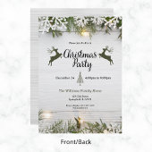 Rustiek rendier kerstfeest kaart