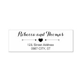 Rustiek retour adres zelf-inking bruiloft stempel (Design)