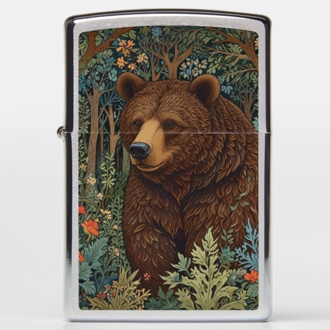 Rustiek retro bruin beer (Voorkant)